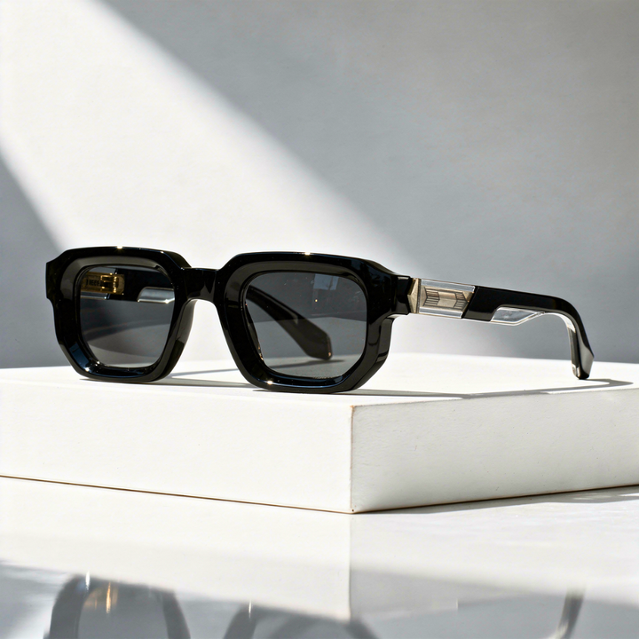 Men's Square Sunglasses with UV400 Protection