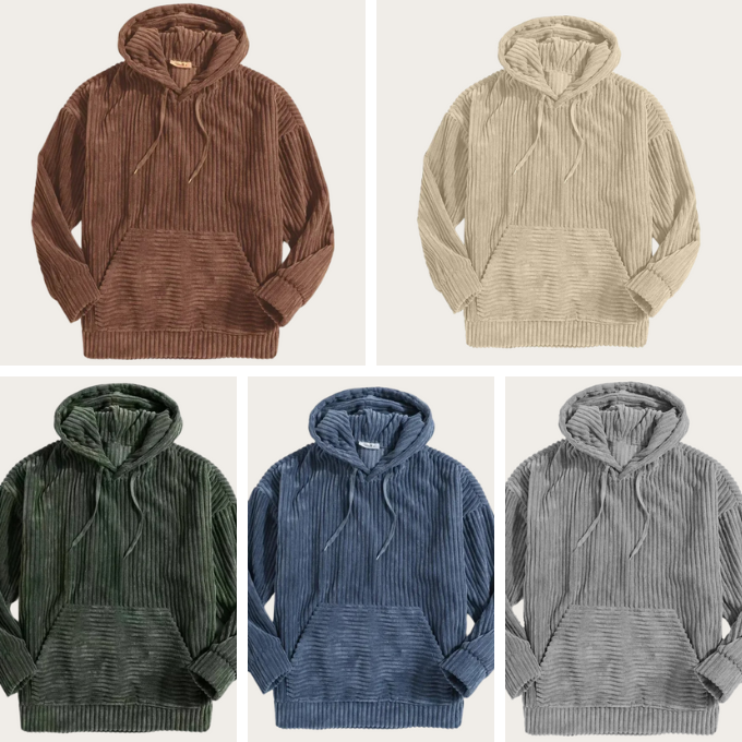 Men's Corduroy Hoodie – Soft Casual Layer