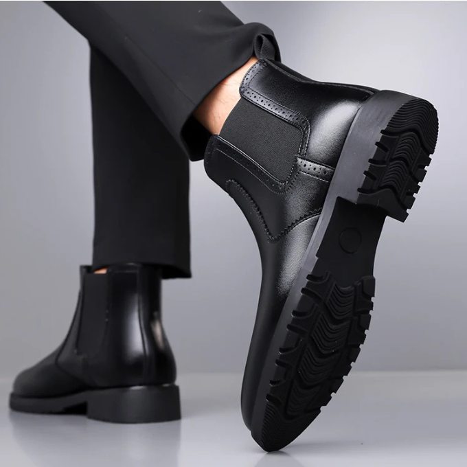 Men’s Leather Chelsea Boots – Smart Comfort