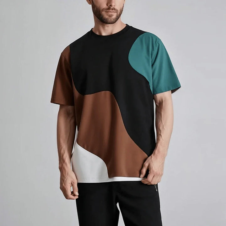 Men's Color Block T-Shirt – Casual Everyday Style