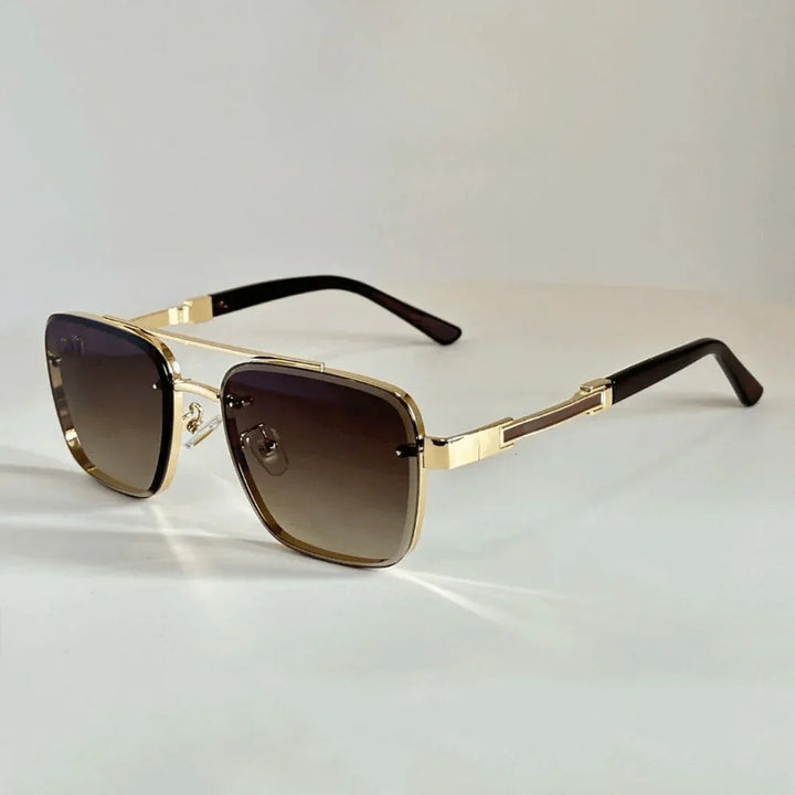 Men's Square Sunglasses – UV400 Gradient Lenses