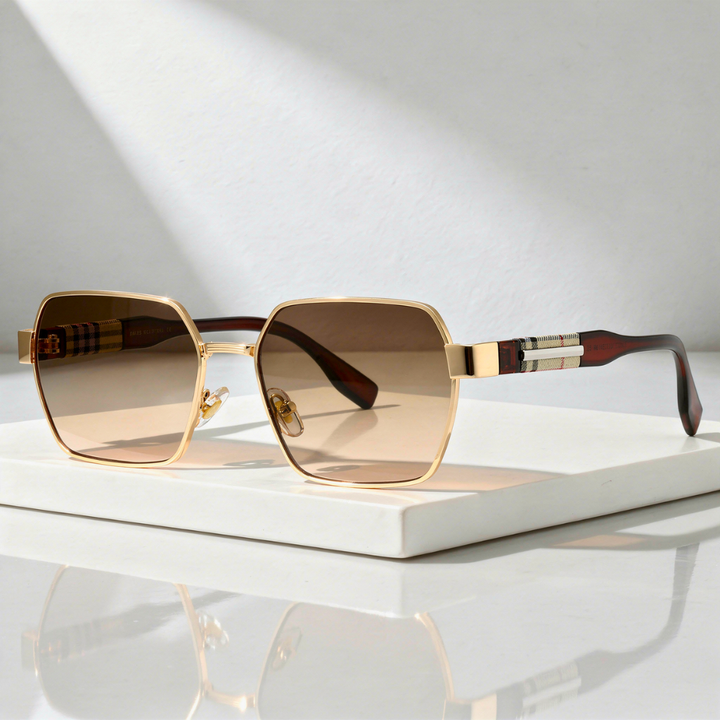 Men's Square Sunglasses with UV400 Protection