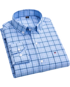 Carlos | Striped Check Cotton Shirt