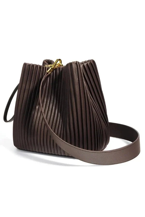 Celina Shoulder Bag - PU Leather Structured Convertible Carry
