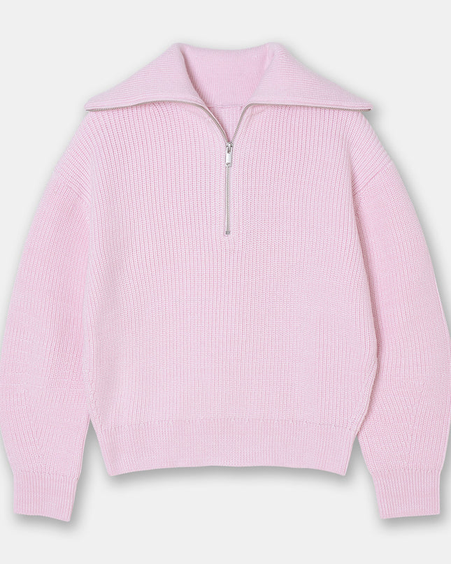 Casual Wool Blend Knit Sweater – Soft Crew Neck Pullover