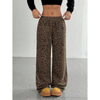 Leopard Print Floral Print Casual Jumpsuit Wide Leg Loose-HighTouch