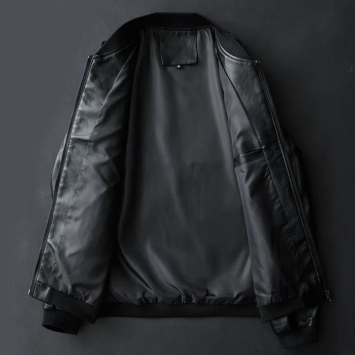 Men's Vegan Leather Jacket – Water Resistant