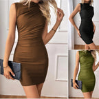 Sleeveless Knitted Sheath Dress UK-HighTouch