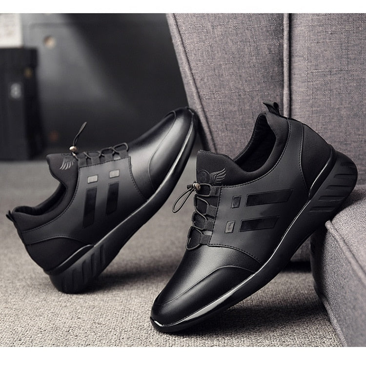 Men's Orthopedic Leather Shoes - Arch Support Dress Walking Shoes