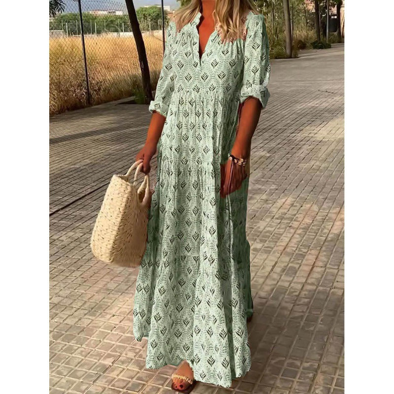 Women’s Dress | Maxi Boho Print-HighTouch