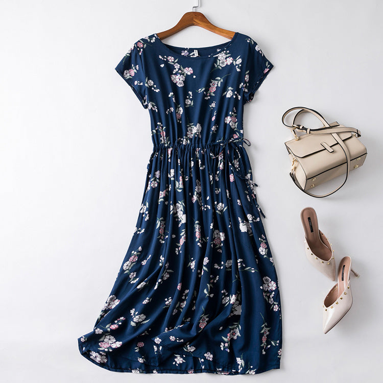 Cotton silk dress-HighTouch
