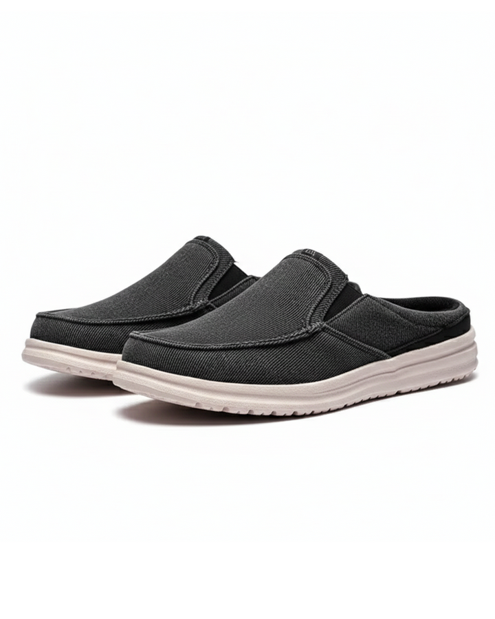 Denim Mule Slip-Ons | Casual Backless Loafers Slides Shoes