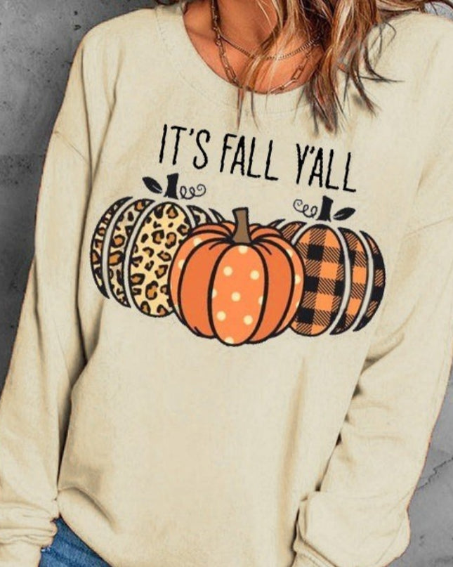 Women’s Halloween Pumpkin Print Sweater