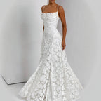 Floral Lace Maxi Dress for Special Occasions-HighTouch