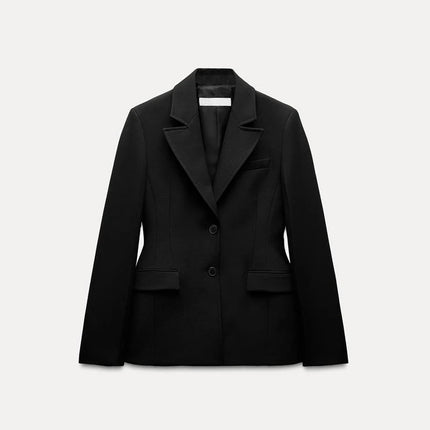 Plus Size Black Suit Coat