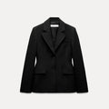 Plus Size Black Suit Coat-HighTouch