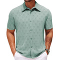 Hollow Jacquard Summer Casual Short Sleeve-HighTouch