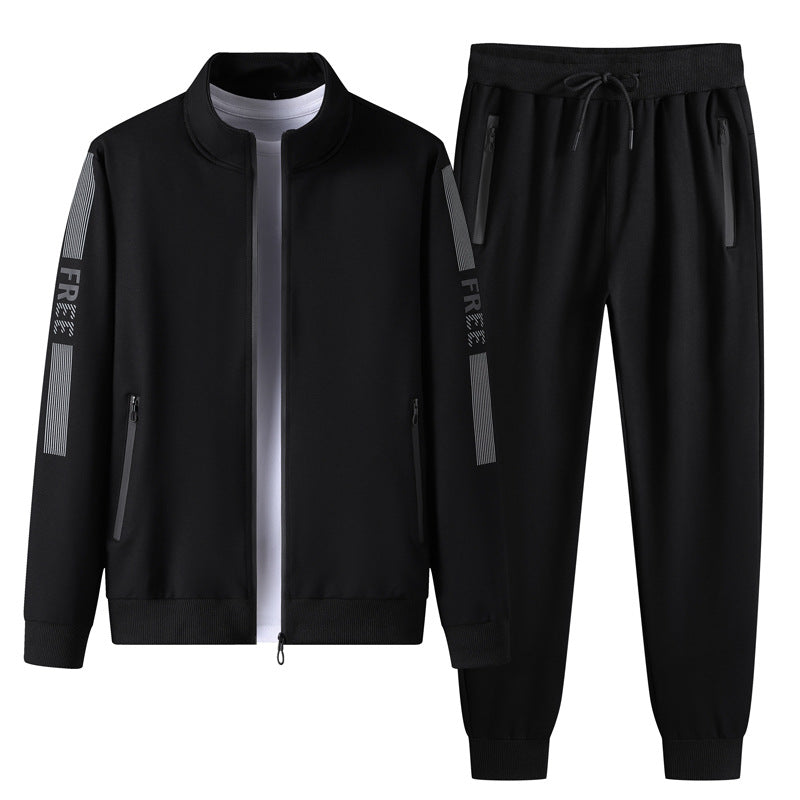 Men’s Sports Tracksuit Set – Cotton Long Sleeve Activewear-HighTouch