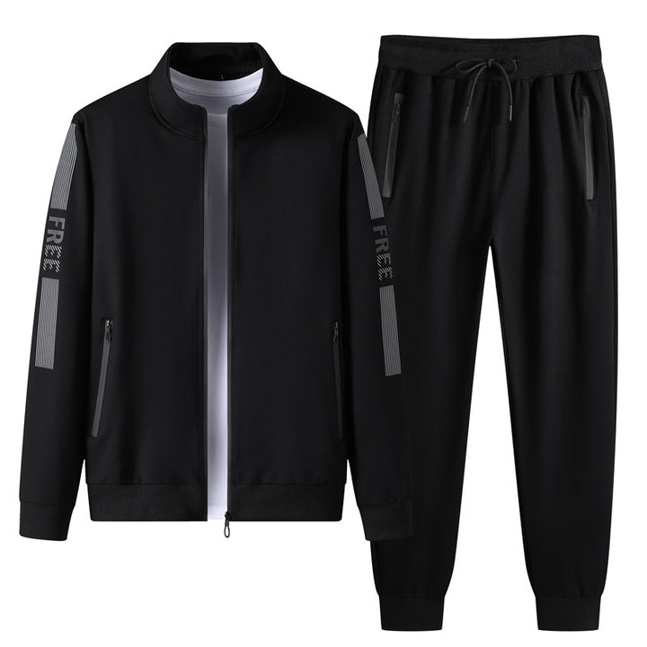 Men’s Sports Tracksuit Set – Cotton Long Sleeve Activewear-HighTouch