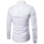 Casual long-sleeved Cotton shirt-HighTouch