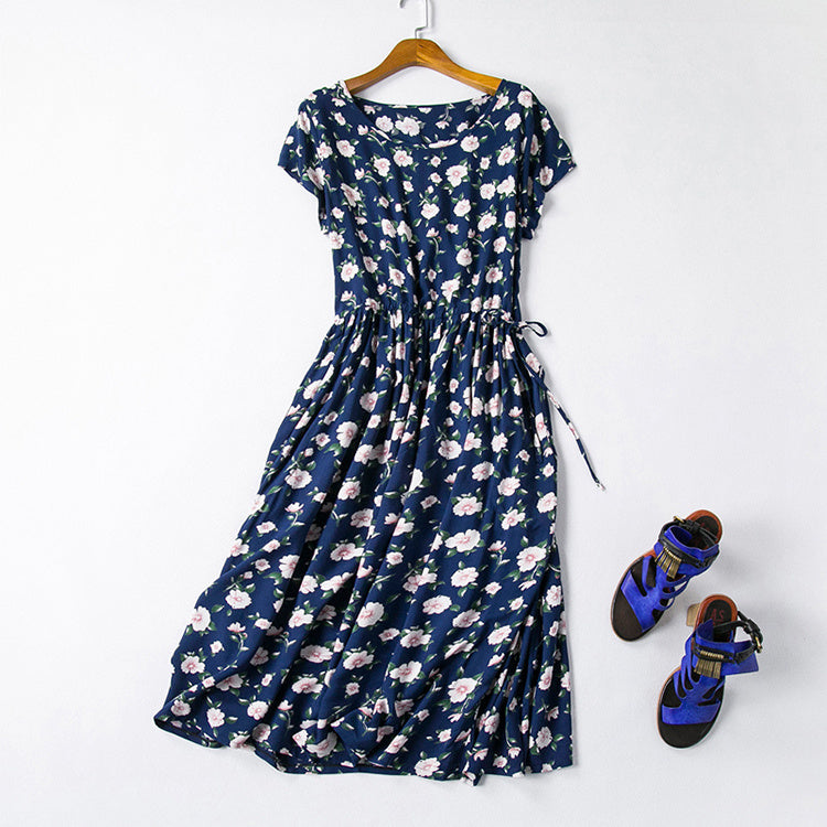 Cotton silk dress-HighTouch