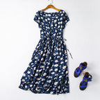 Cotton silk dress-HighTouch