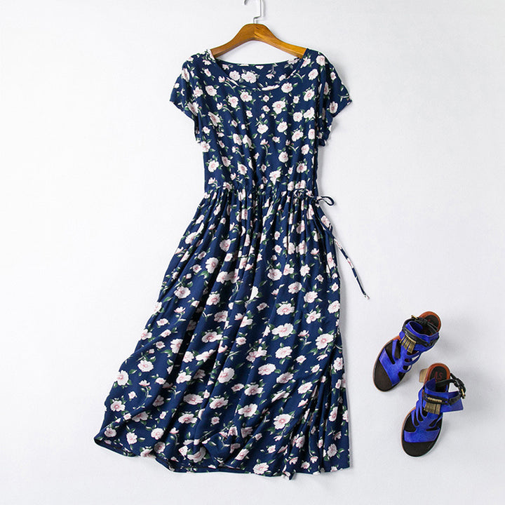Cotton silk dress-HighTouch