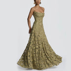 Floral Lace Maxi Dress for Special Occasions-HighTouch