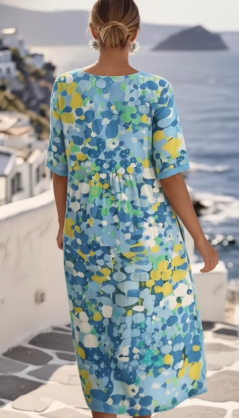 Perse | Floral House Dress Wedding Guest Garden Party Midi