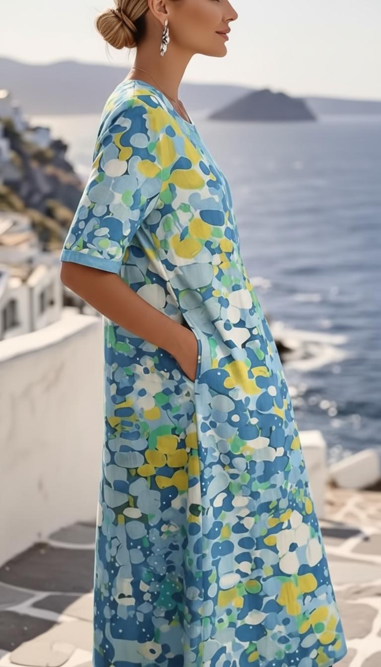 Perse | Floral House Dress Wedding Guest Garden Party Midi