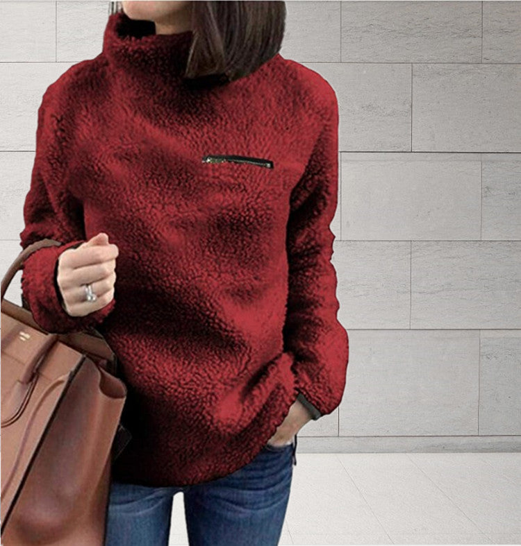 Women's Bottoming Sweater Shirt – Slim Fit Layering Essential-HighTouch
