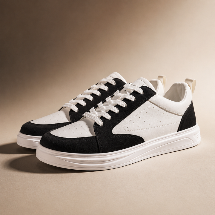 Hudson Court Sneakers - Classic Leather Low-Top Casual Shoes