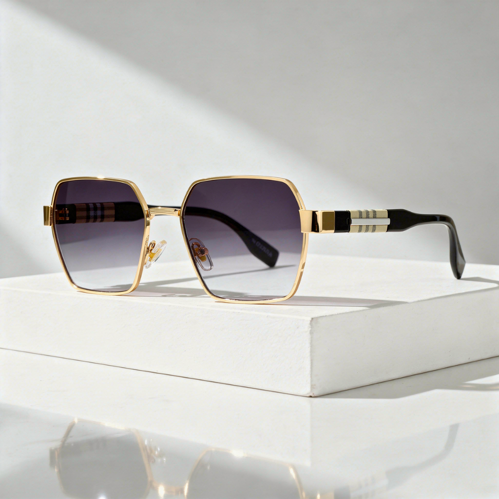 Men's Square Sunglasses with UV400 Protection
