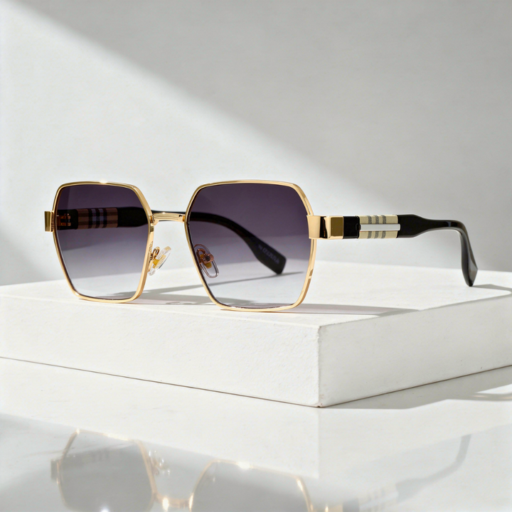 Men's Square Sunglasses with UV400 Protection