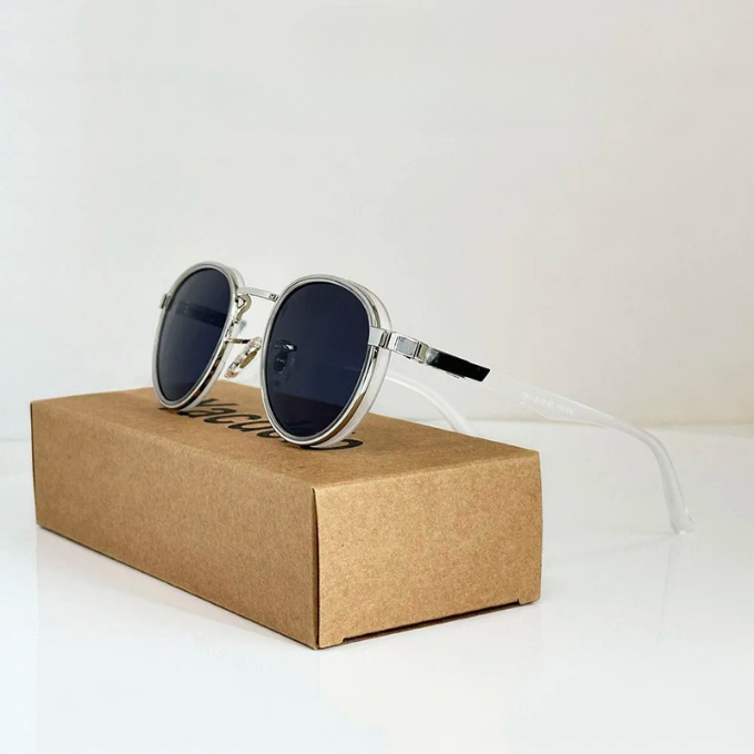 Men's Round Sunglasses – Belmont Retro Metal Frame