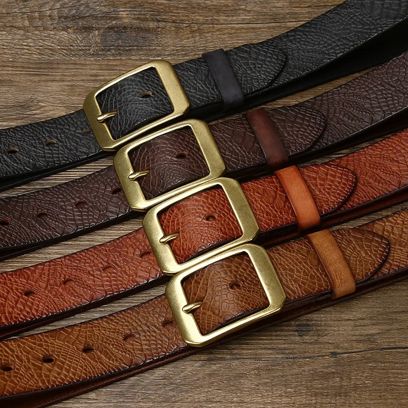 Men's Handcrafted Cowhide Leather Belt