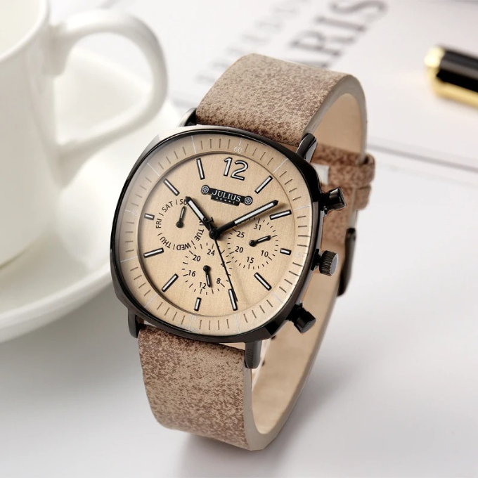 The Mason Edge Wristwatch - Modern Stainless Steel Mens Watch