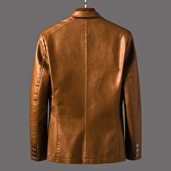 Men's Leather Jacket – Vintage Tailored Fit