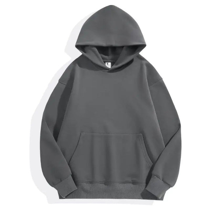 Heavyweight Cotton & Velvet Hoodie-HighTouch