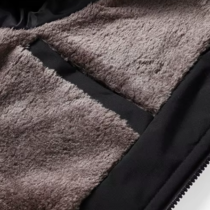 Men's Fleece Lined Quilted Winter Jacket