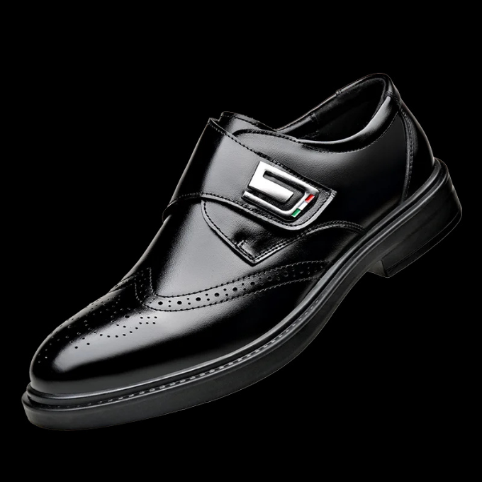 Men's Full-Grain Leather Slip-On Dress Shoes