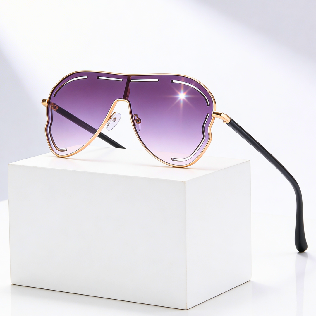 Women's Oversized UV400 Aviator Sunglasses – Gradient