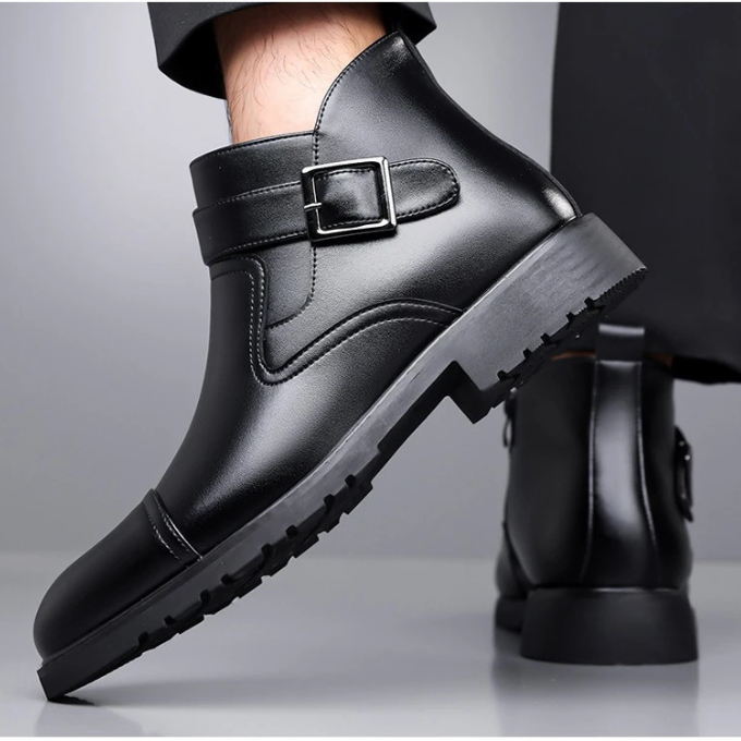 Men’s Leather Dress Boots – Smart Professional Style