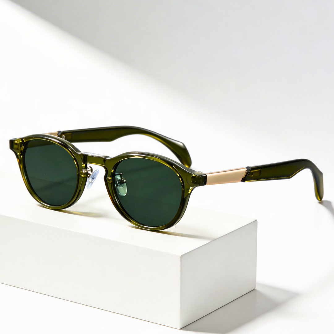 Unisex UV400 Retro Round Sunglasses – Adjustable Fit