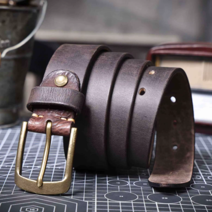 Men's 100% Cowhide Leather Belt | Italian Handmade