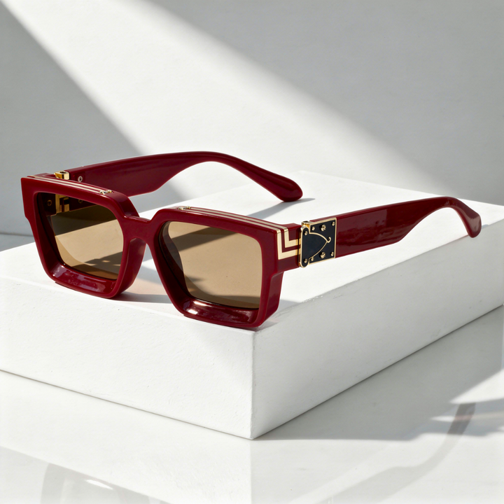 Men's Square Sunglasses with UV400 Protection