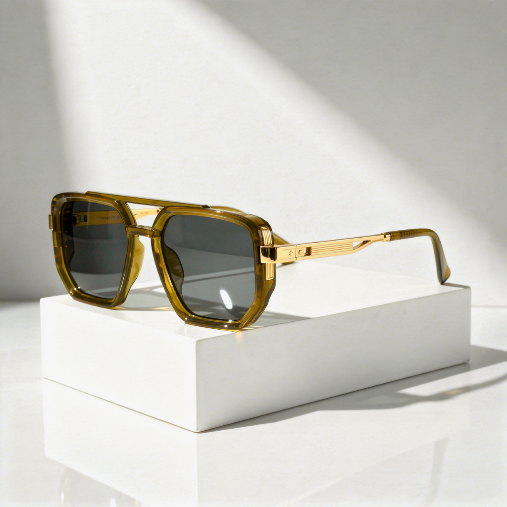 Men's UV400 Oversized Square Sunglasses