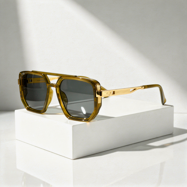 Men's UV400 Oversized Square Sunglasses