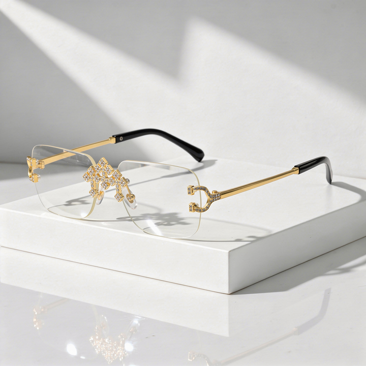 Men's Square Sunglasses with UV400 Protection