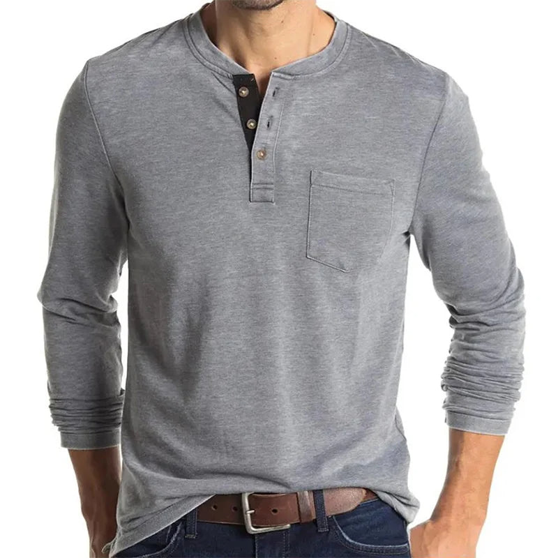 Men's Long Sleeve T-Shirt – Soft Cotton Comfort